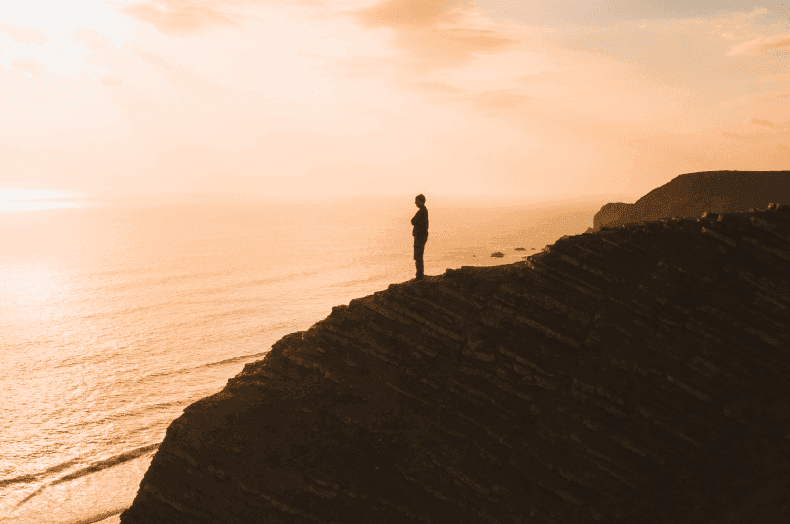 article - looking over the cliff