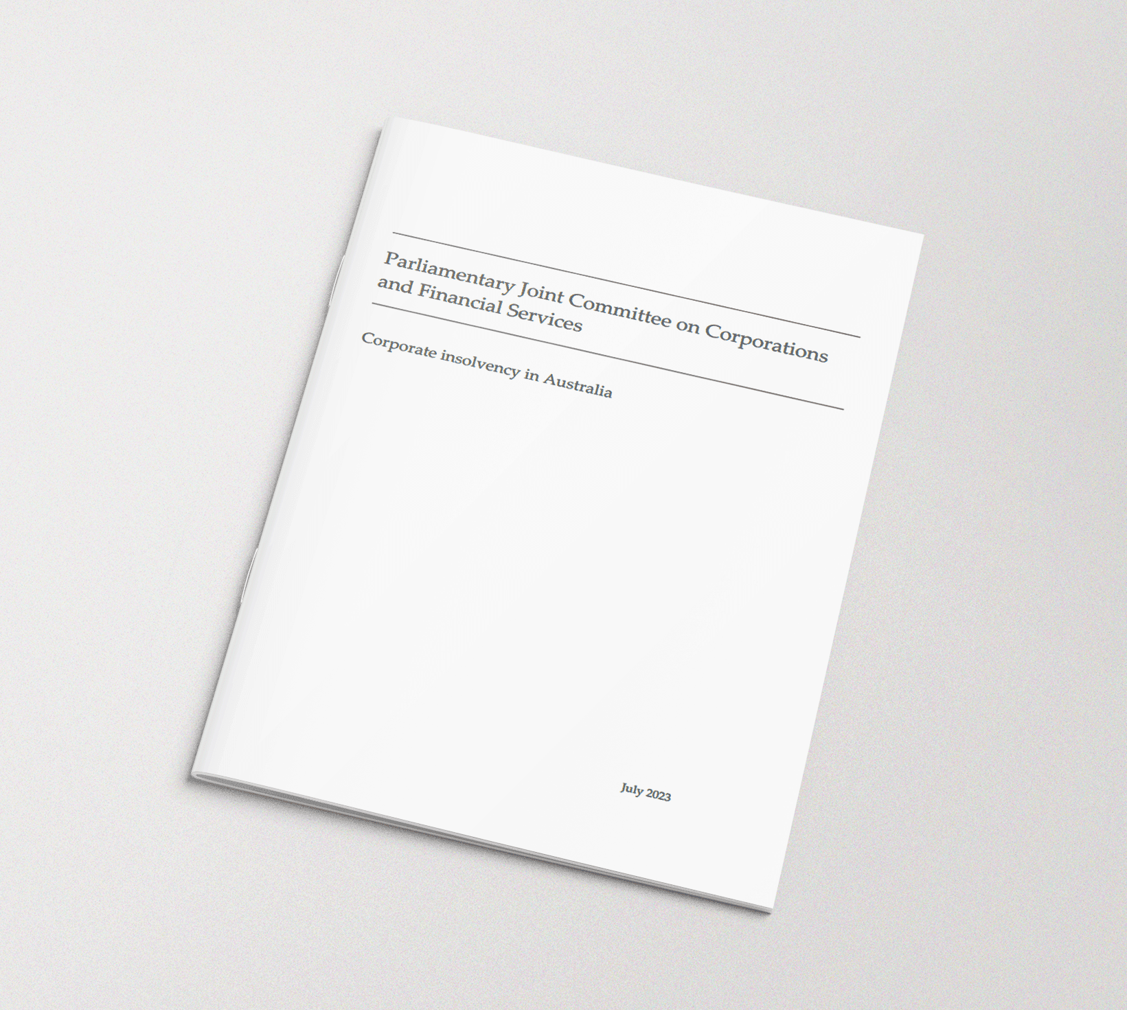 Parliamentary Joint Committee on Corporations and Financial Services — Report (2023)